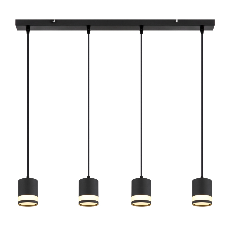 Globo -  Κρεμαστό φωτιστικό οροφής LED 4xGX53/7W/230V 3000K μαύρο