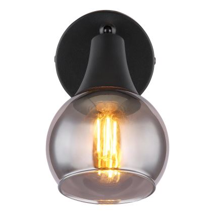 Globo - Σποτ τοίχου 1xE14/40W/230V μαύρο