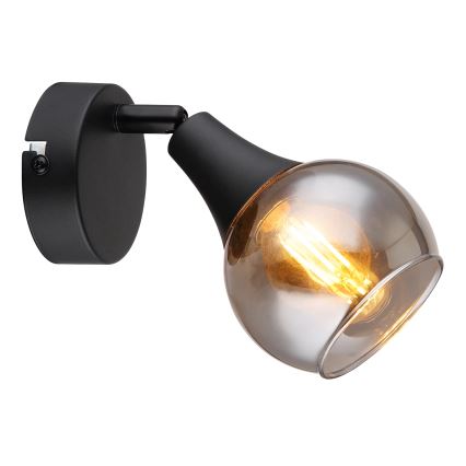 Globo - Σποτ τοίχου 1xE14/40W/230V μαύρο