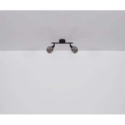 Globo - Φωτιστικό σποτ 2xE14/40W/230V μαύρο