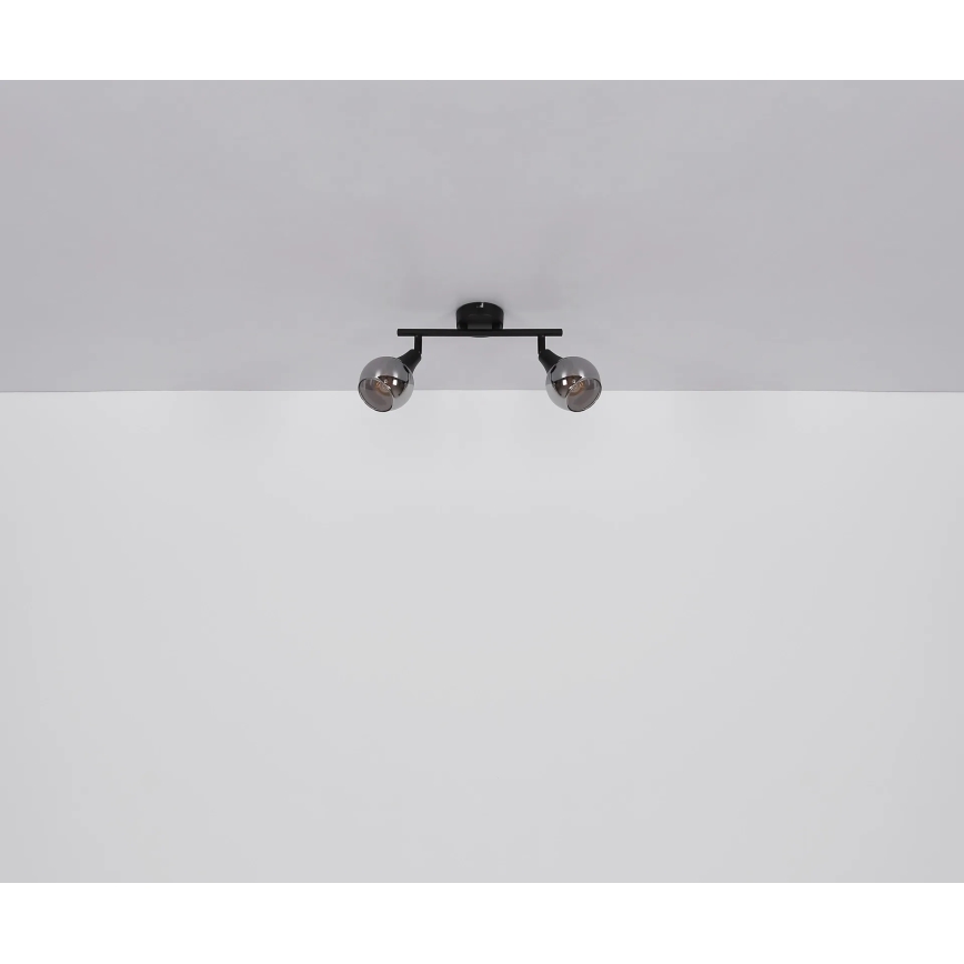 Globo - Φωτιστικό σποτ 2xE14/40W/230V μαύρο