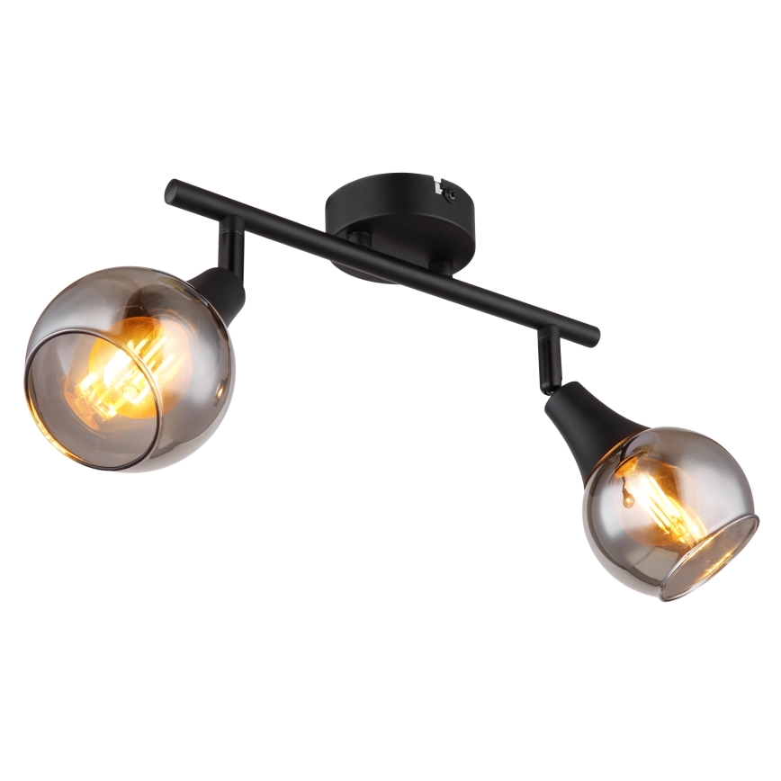 Globo - Φωτιστικό σποτ 2xE14/40W/230V μαύρο