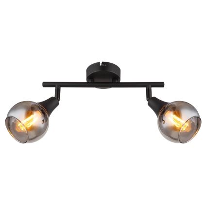 Globo - Φωτιστικό σποτ 2xE14/40W/230V μαύρο