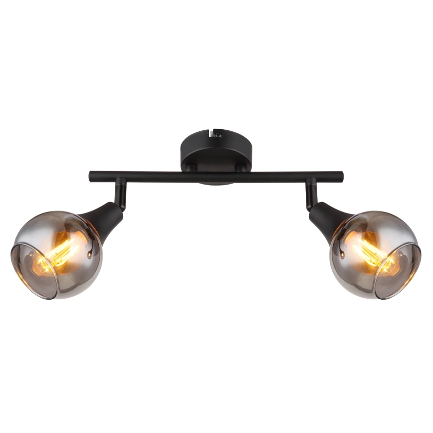 Globo - Φωτιστικό σποτ 2xE14/40W/230V μαύρο