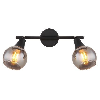 Globo - Φωτιστικό σποτ 2xE14/40W/230V μαύρο