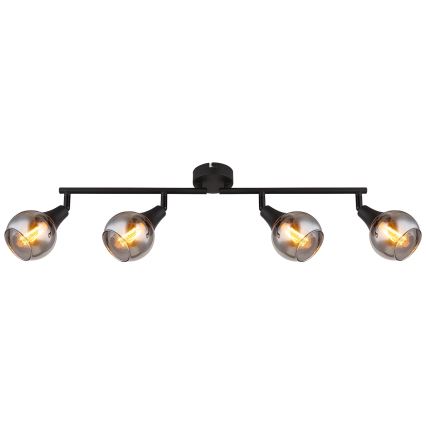 Globo - Φωτιστικό σποτ 4xE14/40W/230V μαύρο