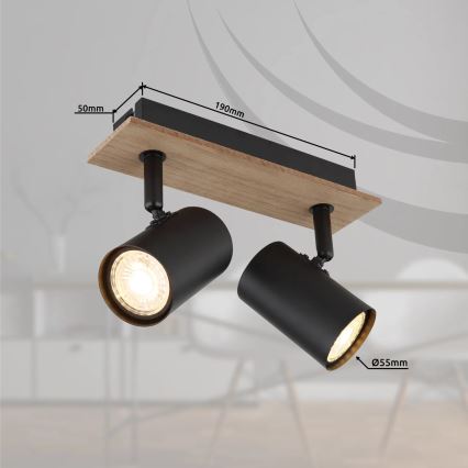 Globo - Φωτιστικό σποτ 2xGU10/35W/230V