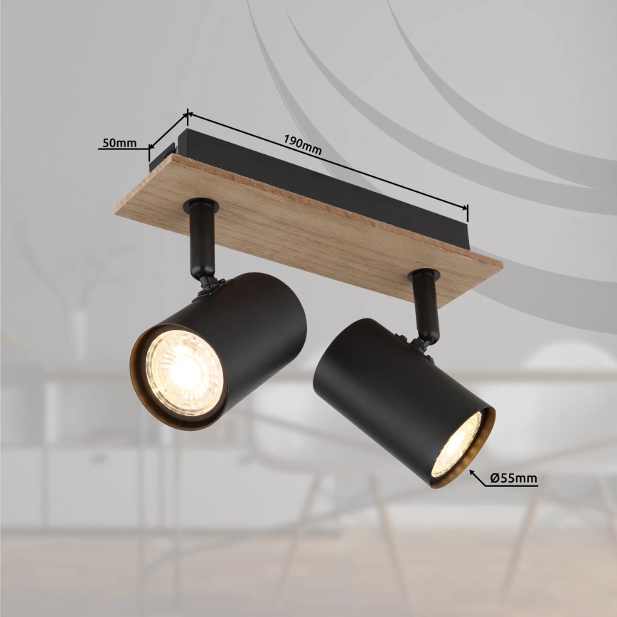 Globo - Φωτιστικό σποτ 2xGU10/35W/230V