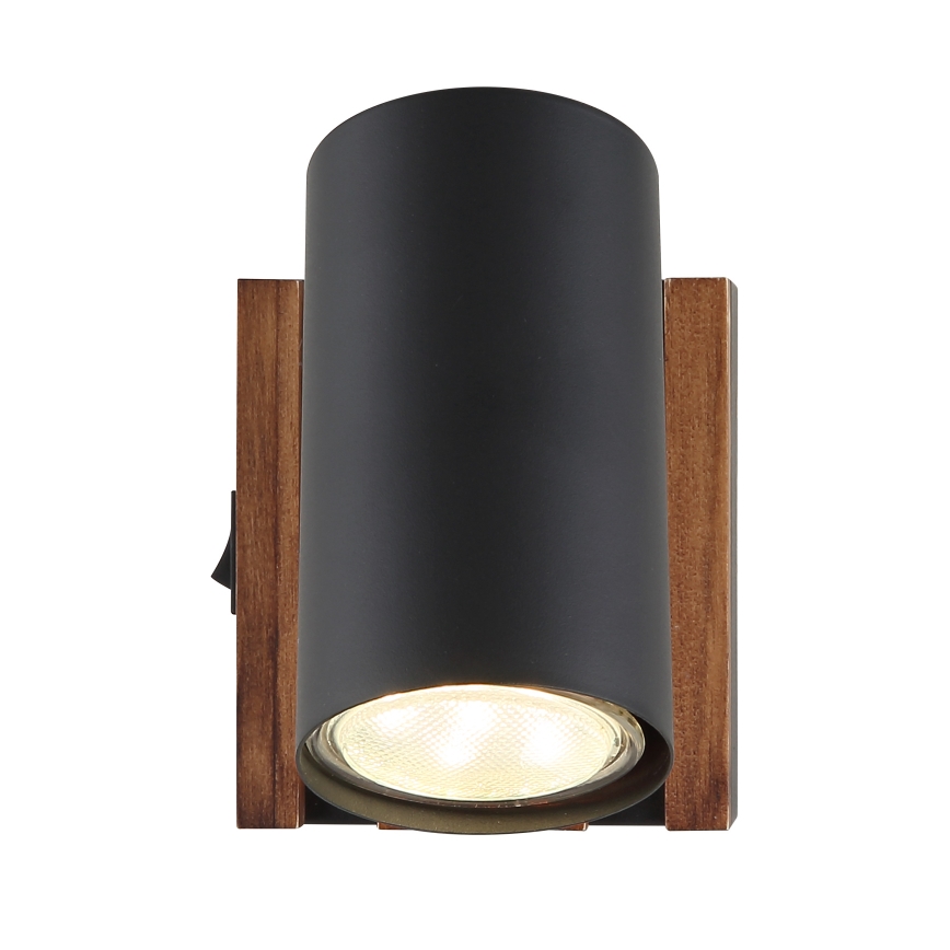 Globo - Σποτ τοίχου 1xGU10/25W/230V μαύρο