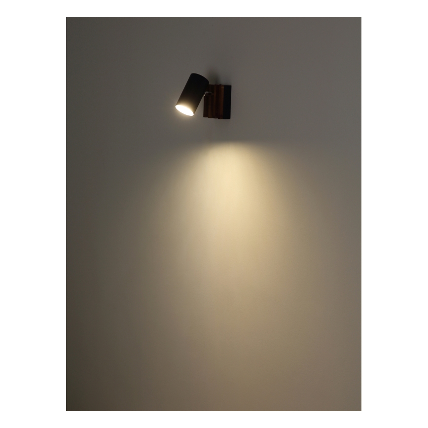 Globo - Σποτ τοίχου 1xGU10/25W/230V μαύρο