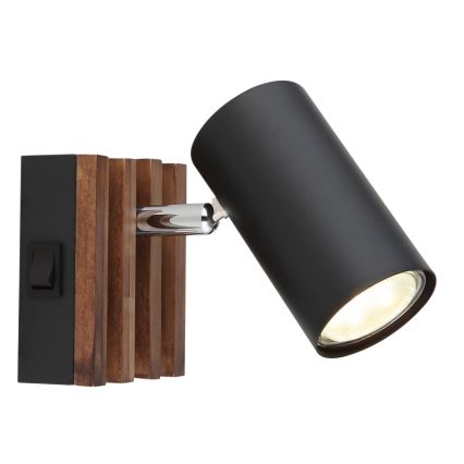 Globo - Σποτ τοίχου 1xGU10/25W/230V μαύρο