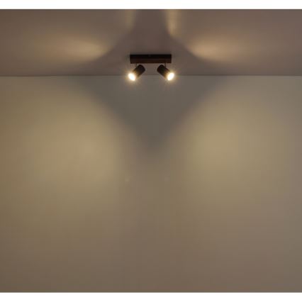 Globo - Φωτιστικό σποτ 2xGU10/25W/230V μαύρο