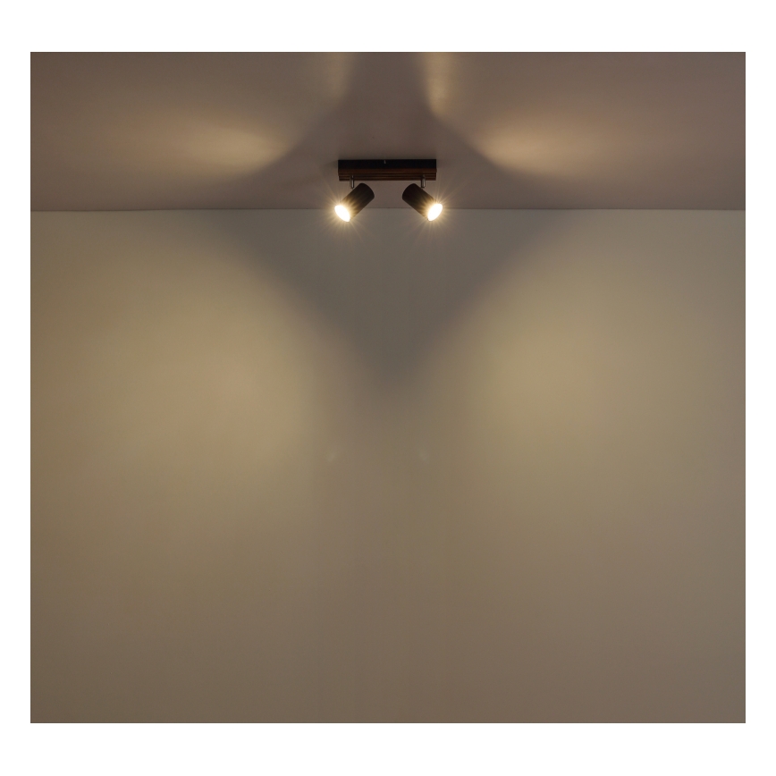 Globo - Φωτιστικό σποτ 2xGU10/25W/230V μαύρο