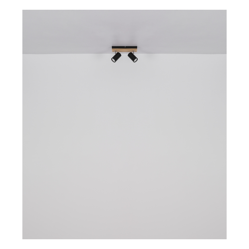 Globo - Φωτιστικό σποτ 2xGU10/25W/230V μαύρο