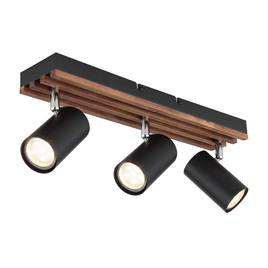 Globo - Φωτιστικό σποτ 3xGU10/25W/230V μαύρο