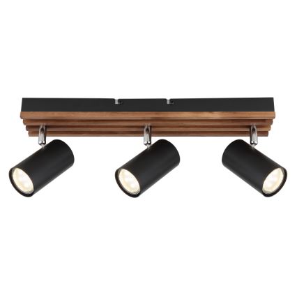 Globo - Φωτιστικό σποτ 3xGU10/25W/230V μαύρο