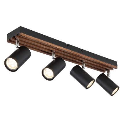 Globo - Φωτιστικό σποτ 4xGU10/25W/230V μαύρο