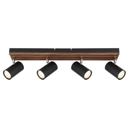 Globo - Φωτιστικό σποτ 4xGU10/25W/230V μαύρο