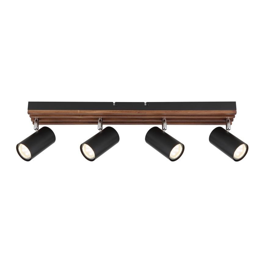 Globo - Φωτιστικό σποτ 4xGU10/25W/230V μαύρο