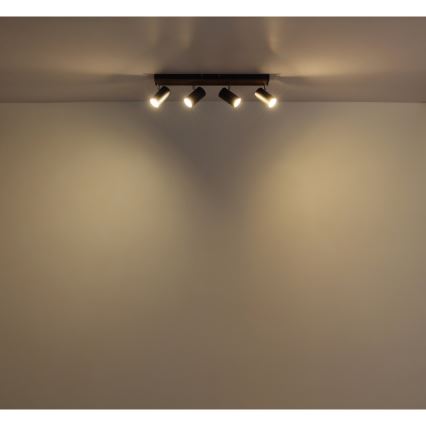 Globo - Φωτιστικό σποτ 4xGU10/25W/230V μαύρο