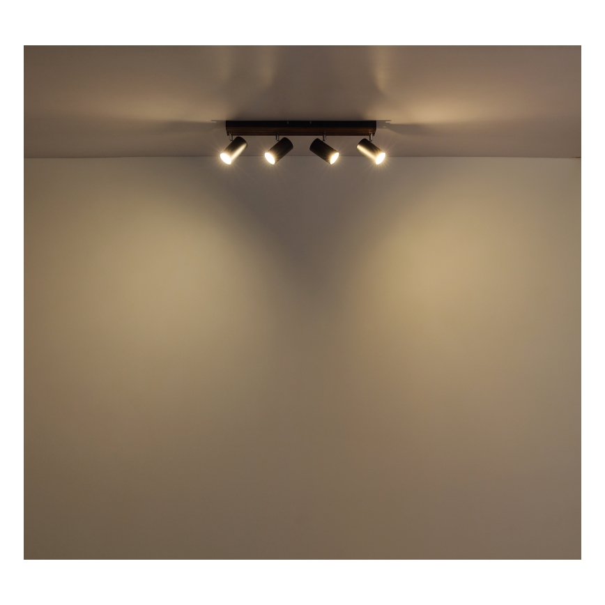 Globo - Φωτιστικό σποτ 4xGU10/25W/230V μαύρο