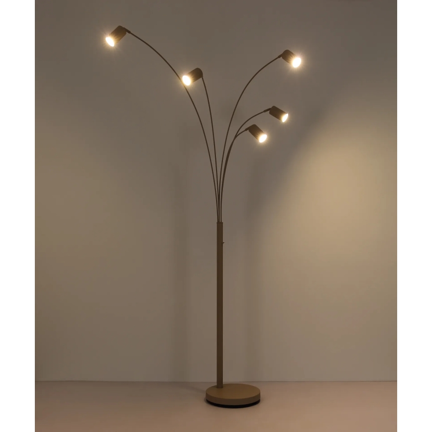 Globo - Επιδαπέδιο φωτιστικό 5xGU10/35W/230V μπεζ