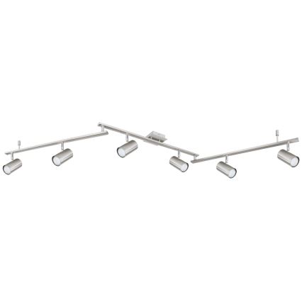 Globo - Φωτιστικό σποτ 6xGU10/35W/230V ματ χρώμιο