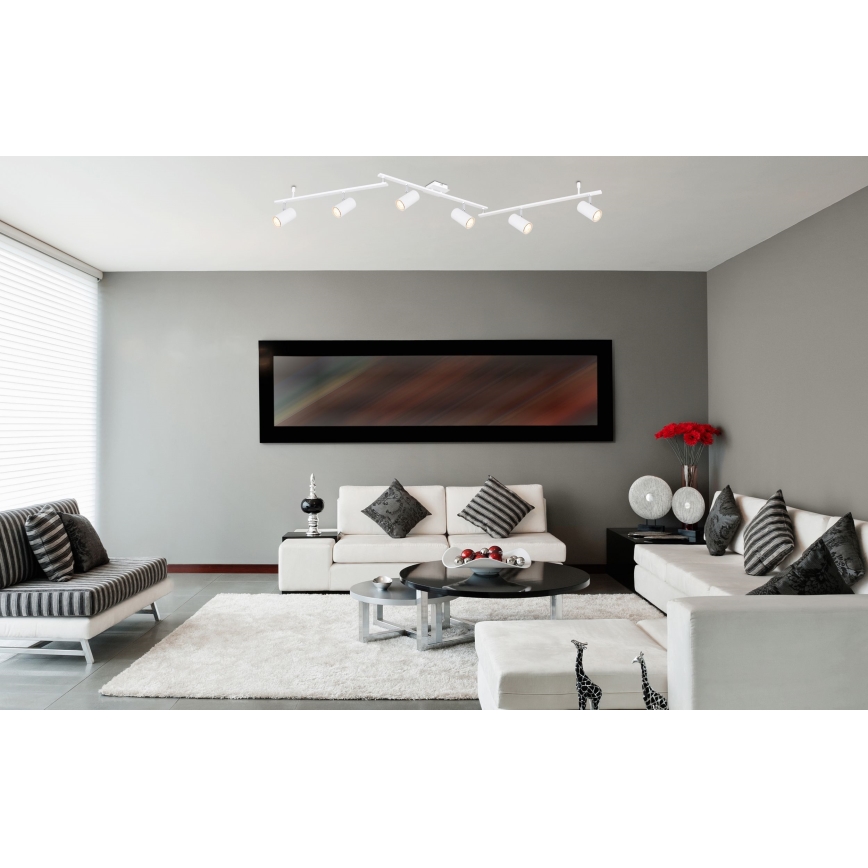 Globo - Φωτιστικό σποτ 6xGU10/35W/230V λευκό