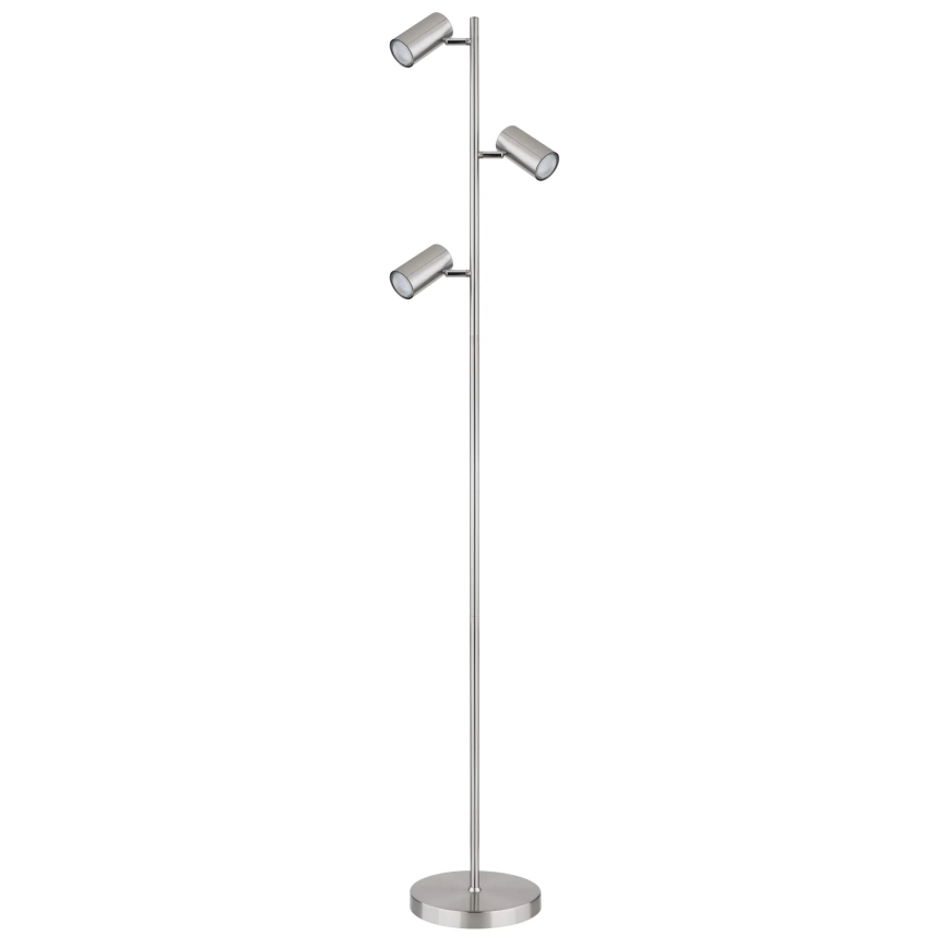 Globo - Επιδαπέδιο φωτιστικό 3xGU10/5W/230V ματ χρώμιο
