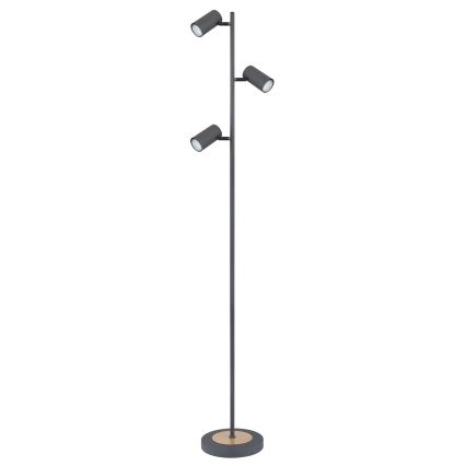 Globo - Επιδαπέδια λάμπα 3xGU10/5W/230V γκρι