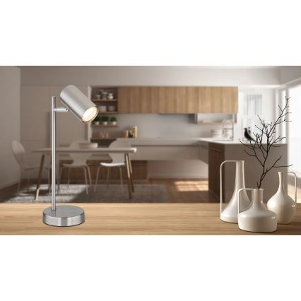 Globo - Eπιτραπέζιο φωτιστικό 1xGU10/5W/230V ματ χρώμιο