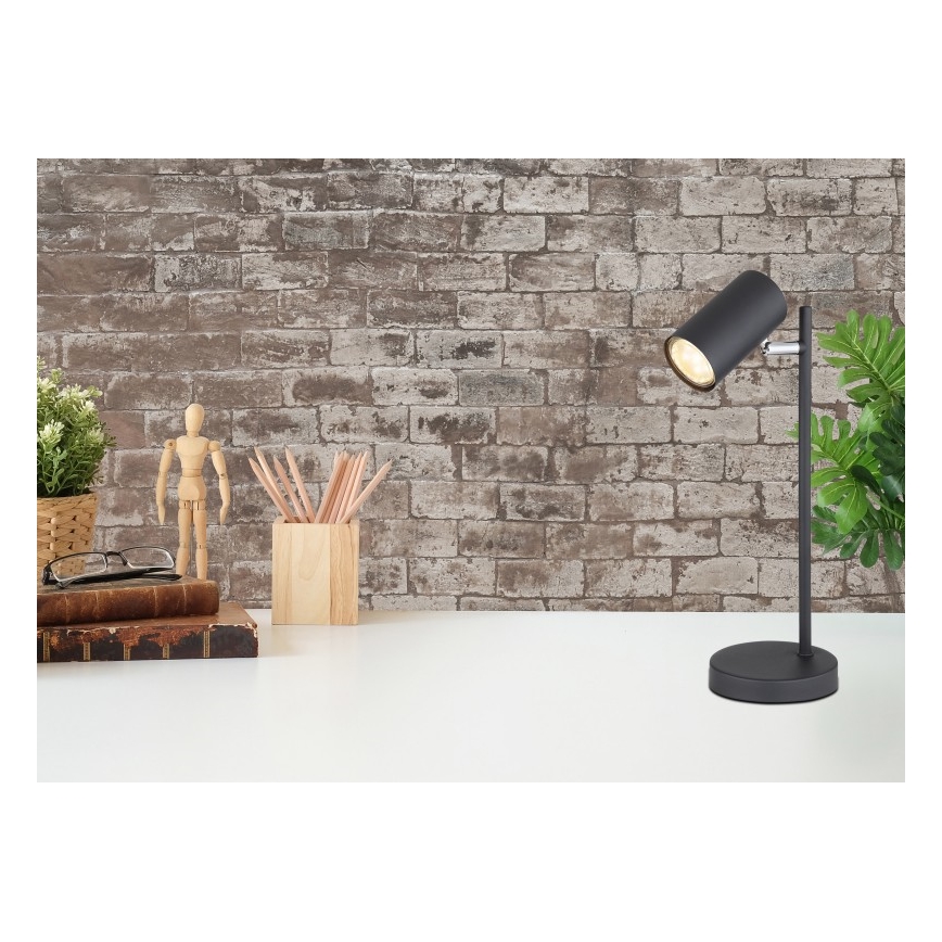 Globo - Eπιτραπέζια λάμπα 1xGU10/5W/230V μαύρο