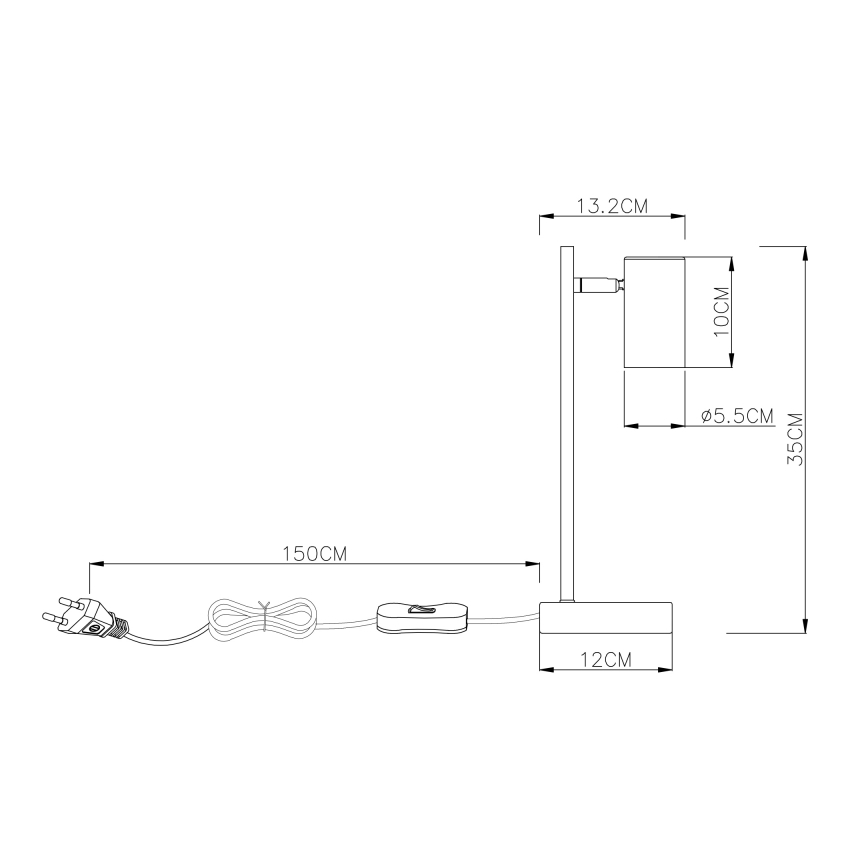 Globo - Επιτραπέζια λάμπα 1xGU10/5W/230V