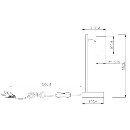 Globo - Επιτραπέζια λάμπα 1xGU10/5W/230V