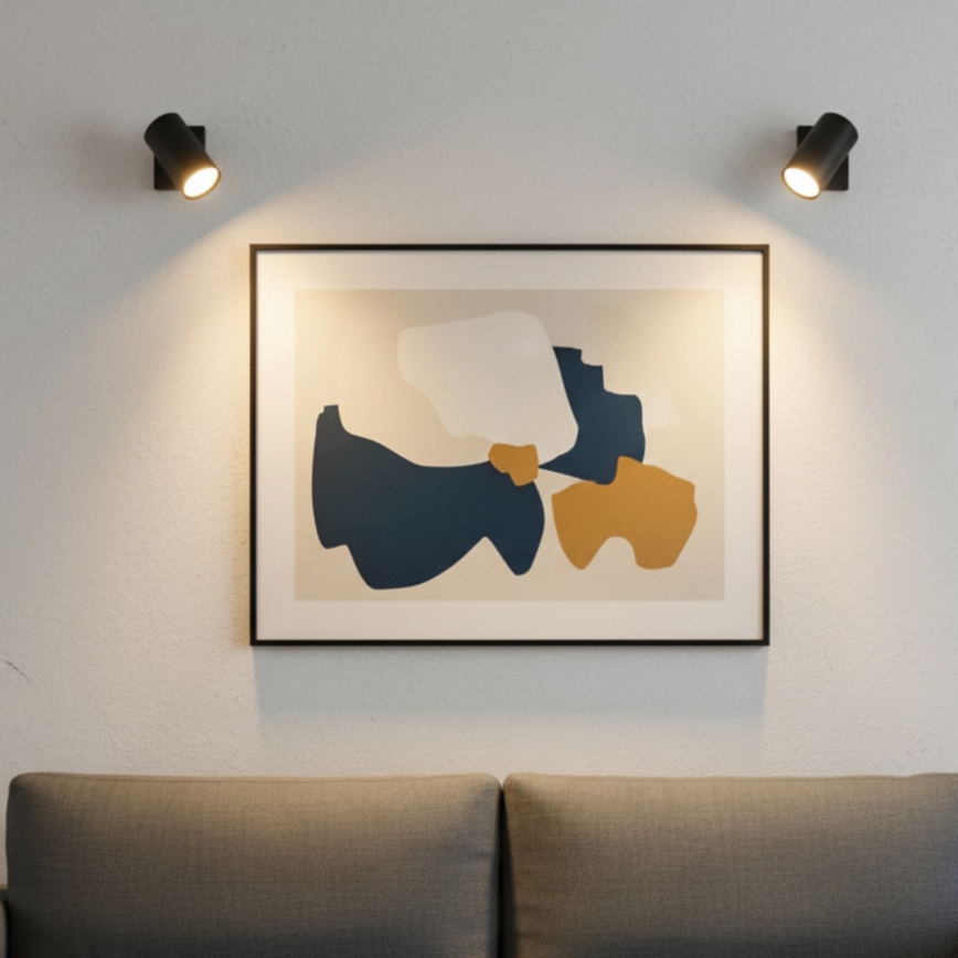 Globo - Επιτοίχιο φωτιστικό spot 1xGU10/25W/230V μαύρο