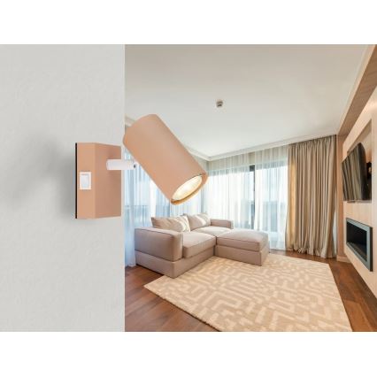 Globo - Σποτ τοίχου 1xGU10/25W/230V πορτοκαλί