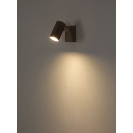 Globo - Επιτοίχιο φωτιστικό σποτ 1xGU10/35W/230V μπεζ