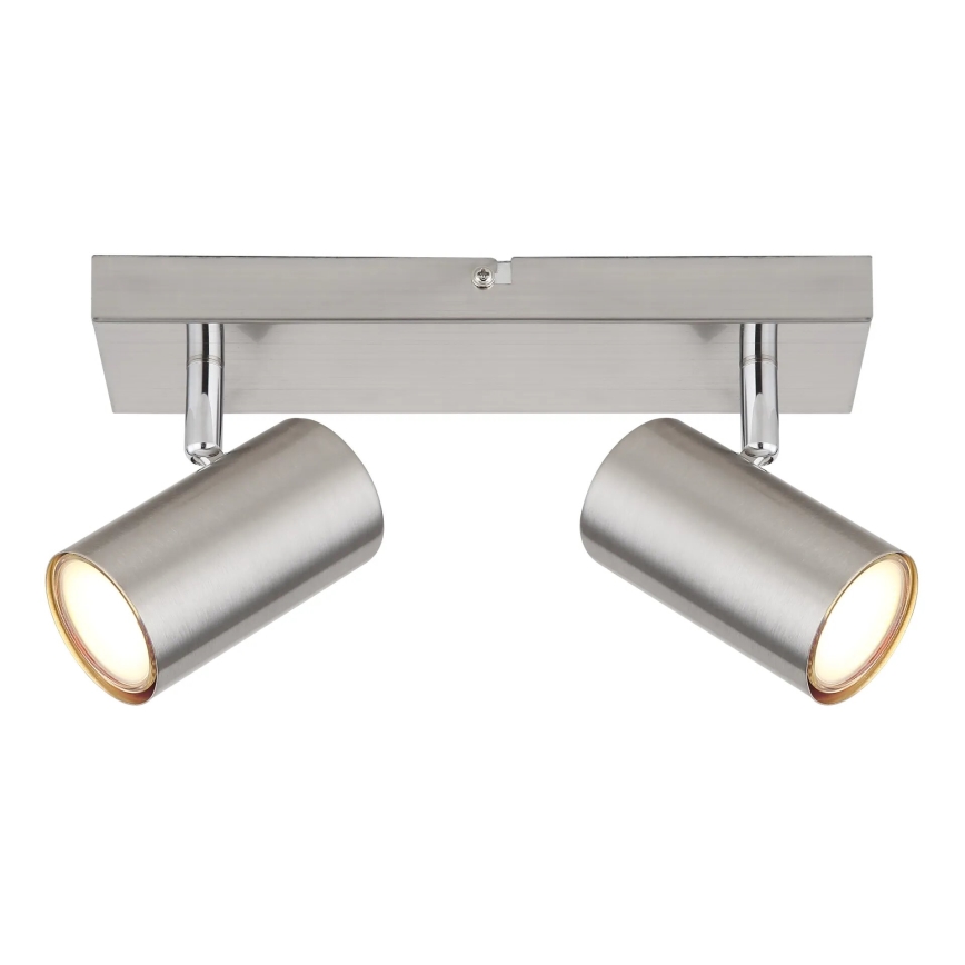 Globo - Φωτιστικό σποτ 2xGU10/35W/230V ματ χρώμιο