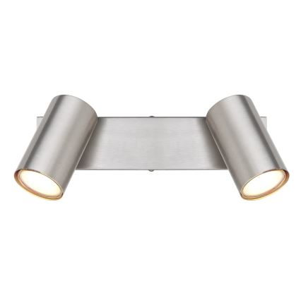 Globo - Φωτιστικό σποτ 2xGU10/25W/230V ματ χρώμιο