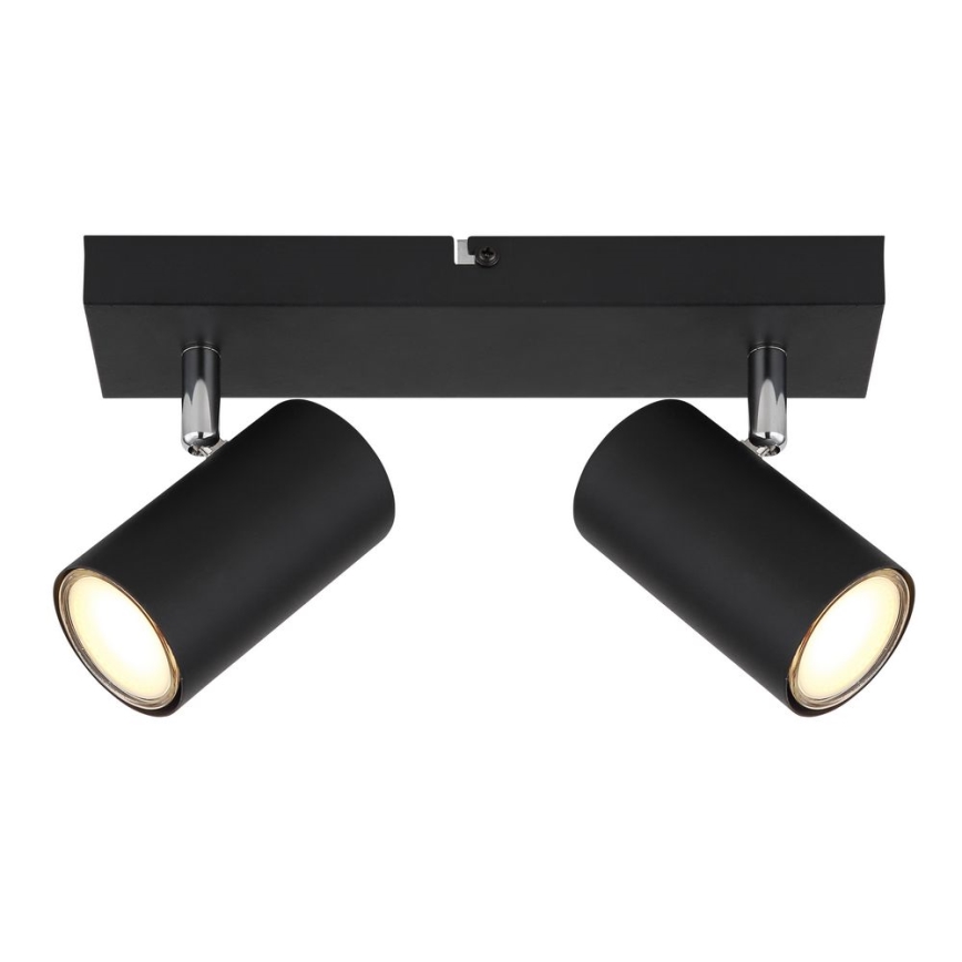 Globo - Φωτιστικό σποτ 2xGU10/35W/230V μαύρο
