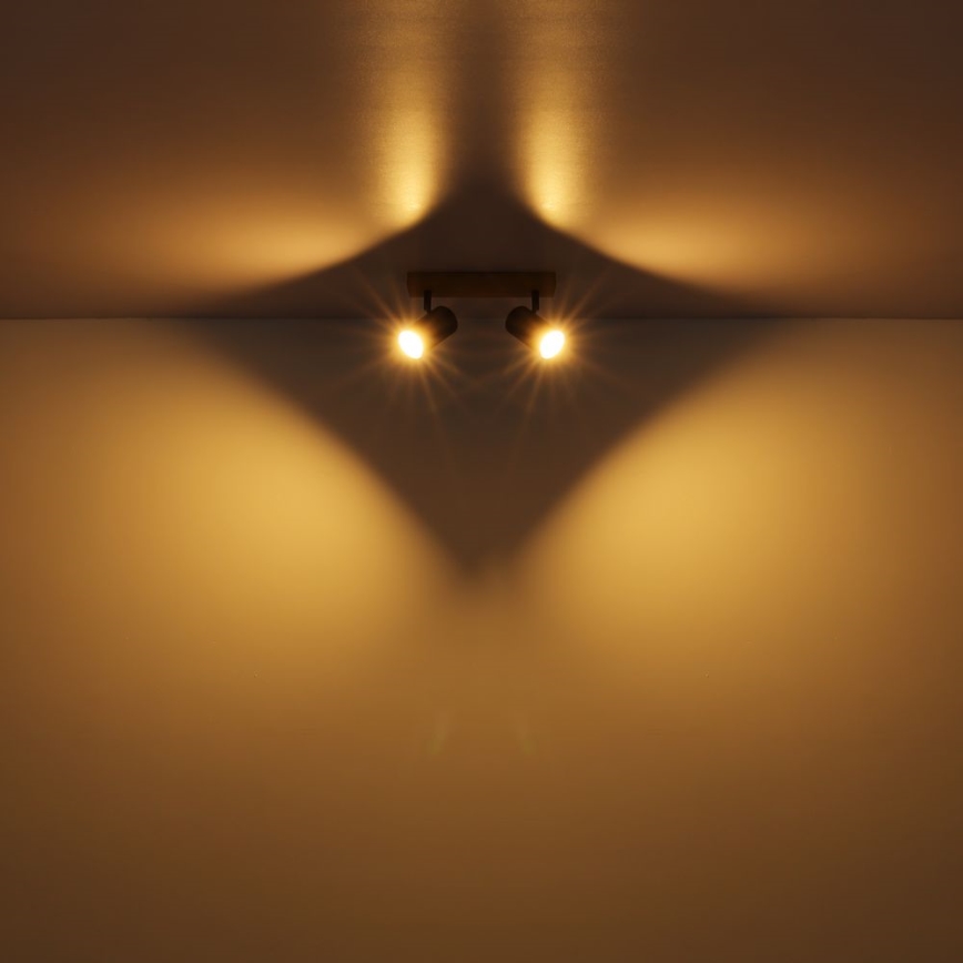 Globo - Σποτ 2xGU10/35W/230V γκρι/καφέ