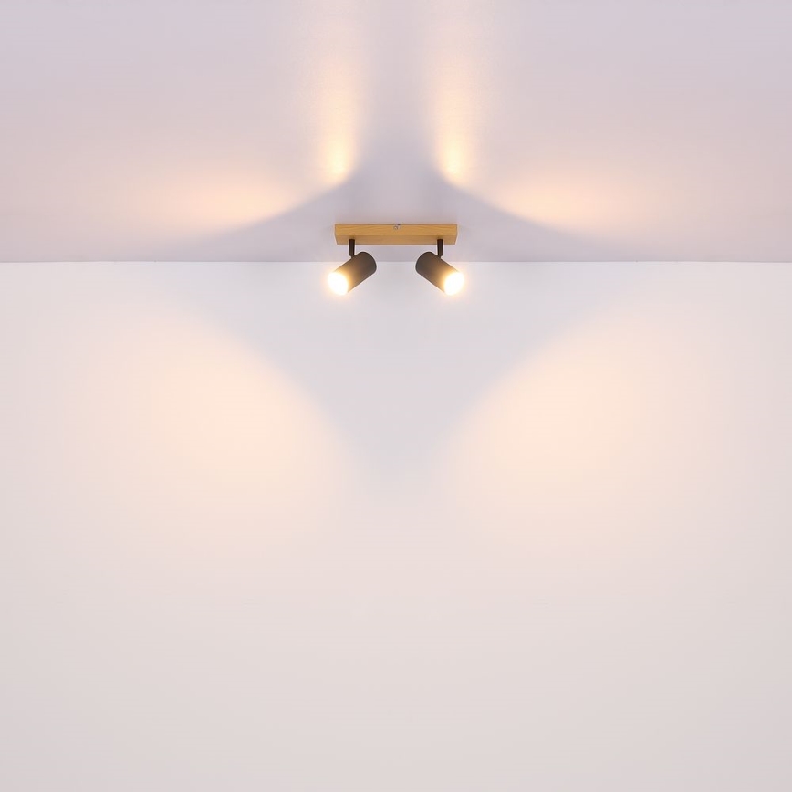 Globo - Σποτ 2xGU10/35W/230V γκρι/καφέ