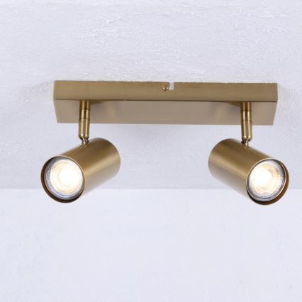 Globo - Φωτιστικό σποτ 2xGU10/35W/230V χρυσό