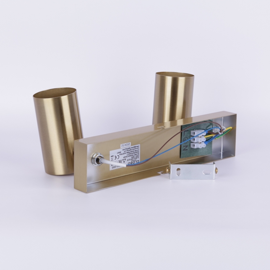 Globo - Φωτιστικό σποτ 2xGU10/35W/230V χρυσό