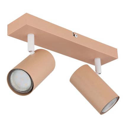Globo - Φωτιστικό σποτ 2xGU10/25W/230V πορτοκαλί