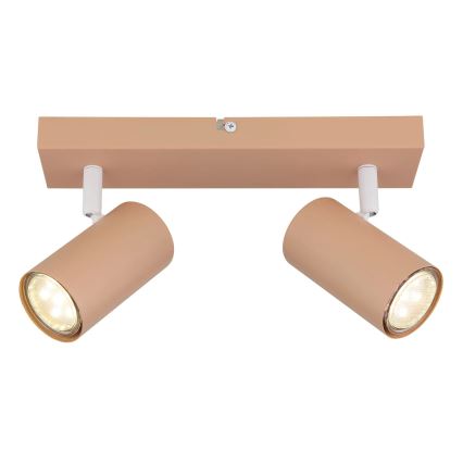 Globo - Φωτιστικό σποτ 2xGU10/25W/230V πορτοκαλί