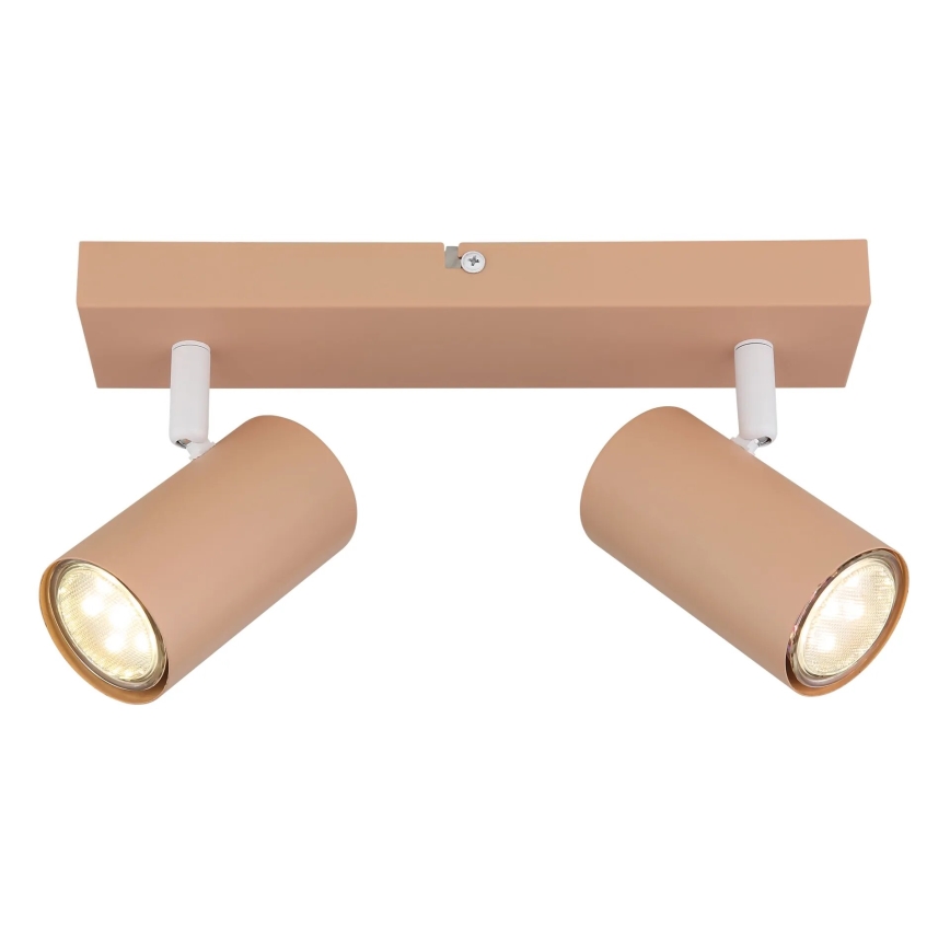 Globo - Φωτιστικό σποτ 2xGU10/25W/230V πορτοκαλί