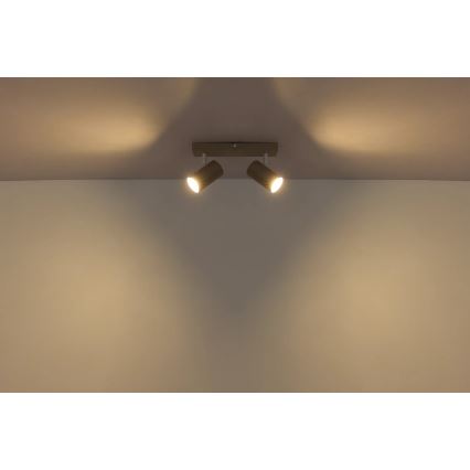 Globo - Σποτ φωτιστικό 2xGU10/35W/230V μπεζ