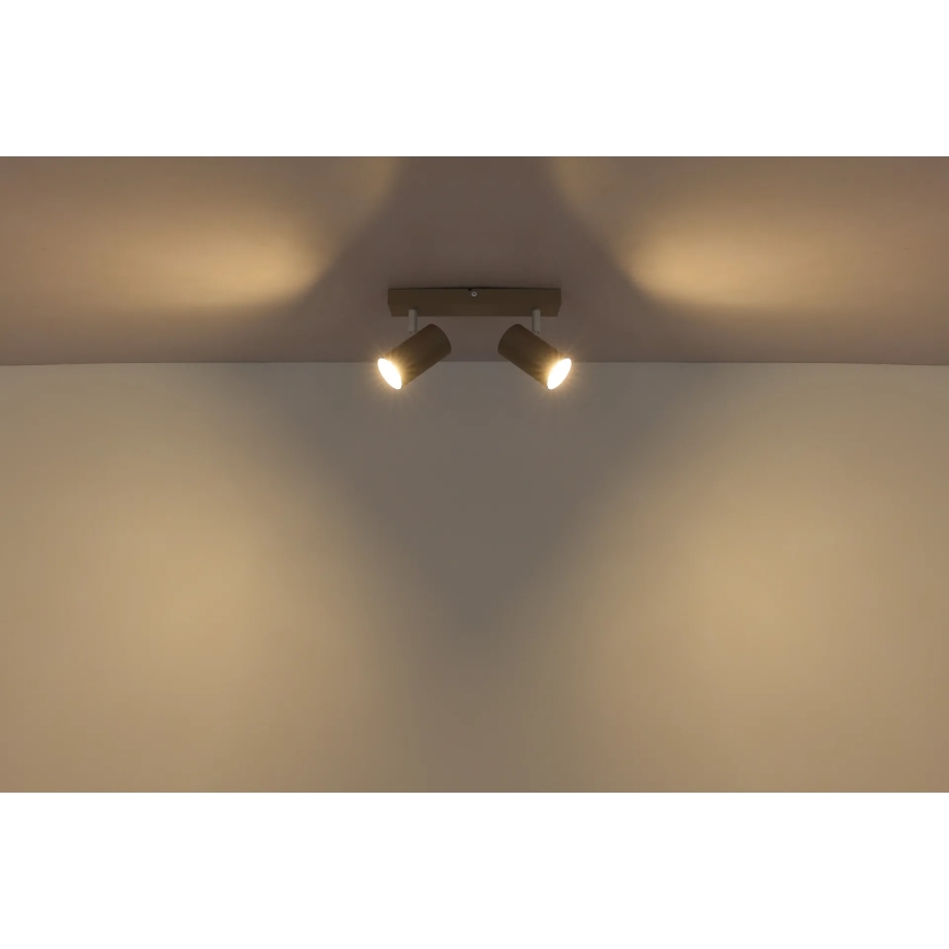 Globo - Σποτ φωτιστικό 2xGU10/35W/230V μπεζ