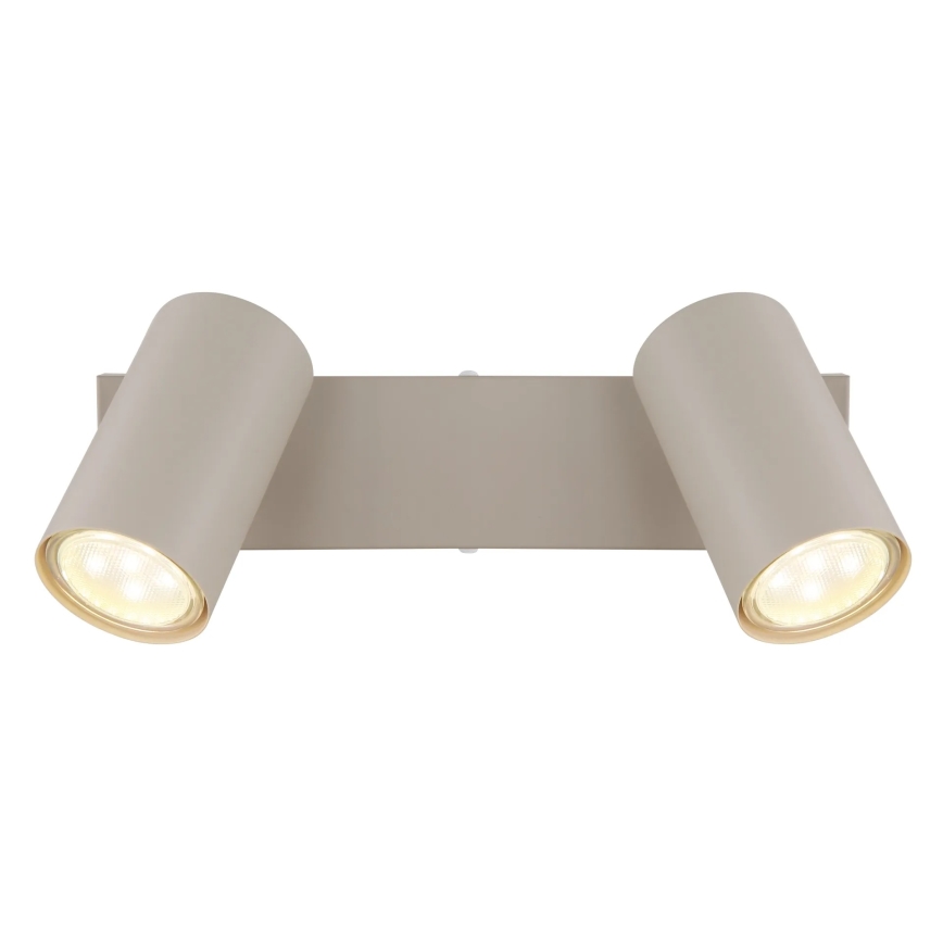 Globo - Σποτ φωτιστικό 2xGU10/35W/230V μπεζ